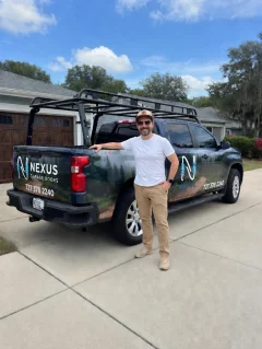 Robert beside the Nexus service truck